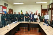 Assinatura do convênio entre a PM e a UEPA - curso de língua inglesa para agentes da PM.