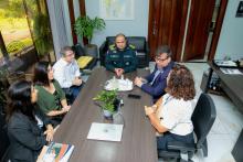 Assinatura do convênio entre a PM e a UEPA - curso de língua inglesa para agentes da PM.