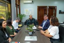 Assinatura do convênio entre a PM e a UEPA - curso de língua inglesa para agentes da PM.