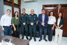 Assinatura do convênio entre a PM e a UEPA - curso de língua inglesa para agentes da PM.