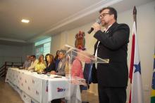 A Universidade do Estado do Pará (Uepa) realiza o acolhimento de boas-vindas aos novos professores aprovados em concurso público. Na foto, Clay Chagas, reitor da Uepa. Foto : Marcelo Rodrigues/Ascom Uepa.