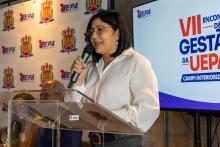 Acylena Coelho durante a abertura do VII Encontro de Gestão da Uepa