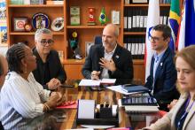 Visita ex-ministra da França Christiane Taubira