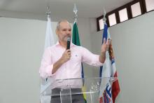 Inauguração do Auditório Paulo Freire,  no Centro de Ciências Sociais e Educação (CCSE). Na foto, Carlos Capela-Pró - reitor. Foto : Sidney Oliveira/Ascom Uepa