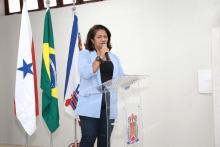 Inauguração do Auditório Paulo Freire,  no Centro de Ciências Sociais e Educação (CCSE). Na foto, Ilma Pastana - Vice-reitora. Foto : Sidney Oliveira/Ascom Uepa