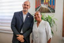 Visita ex-ministra da França Christiane Taubira