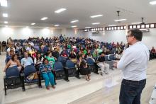 Inauguração do Auditório Paulo Freire,  no Centro de Ciências Sociais e Educação (CCSE). Na foto, Clay Chagas, Reitor da UEPA. Foto : Sidney Oliveira/Ascom Uepa