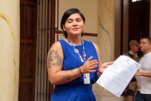 Servidores da Uepa participam do culto ecumênico de Páscoa na reitoria. Foto: Marcelo Rodrigues/Ascom Uepa.