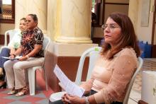 Servidores da Uepa participam do culto ecumênico de Páscoa na reitoria. Foto: Marcelo Rodrigues/Ascom Uepa.