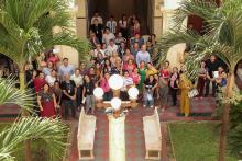 Servidores da Uepa participam do culto ecumênico de Páscoa na reitoria. Foto: Marcelo Rodrigues/Ascom Uepa.