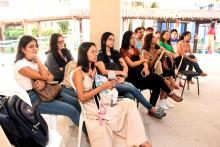 Roda de conversa e mostra sobre cultura alimentar indígena no CCSE. Foto: Marcelo Rodrigues/Ascom Uepa.