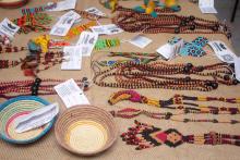 Roda de conversa e mostra sobre cultura alimentar indígena no CCSE. Foto: Marcelo Rodrigues/Ascom Uepa.