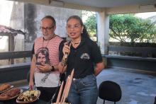 Roda de conversa e mostra sobre cultura alimentar indígena no CCSE. Foto: Marcelo Rodrigues/Ascom Uepa.