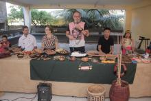 Roda de conversa e mostra sobre cultura alimentar indígena no CCSE. Foto: Marcelo Rodrigues/Ascom Uepa.
