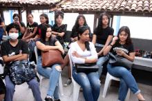 Roda de conversa e mostra sobre cultura alimentar indígena no CCSE. Foto: Marcelo Rodrigues/Ascom Uepa.