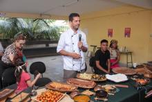 Roda de conversa e mostra sobre cultura alimentar indígena no CCSE. Foto: Marcelo Rodrigues/Ascom Uepa.