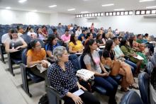O IV Seminário do Programa de Pós-Graduação em Educação Escolar Indígena (PPGEEI), iniciou na segunda - feira, 23, com a  programação no auditório Paulo Freire, no Centro de Ciências Sociais e Educação (CCSE) da Universidade do Estado do Pará (Uepa) - Foto: Sidney Oliveira/Ascom Uepa.