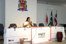 O IV Seminário do Programa de Pós-Graduação em Educação Escolar Indígena (PPGEEI), iniciou na segunda - feira, 23, com a  programação no auditório Paulo Freire, no Centro de Ciências Sociais e Educação (CCSE) da Universidade do Estado do Pará (Uepa) - Foto: Sidney Oliveira/Ascom Uepa.