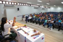 O IV Seminário do Programa de Pós-Graduação em Educação Escolar Indígena (PPGEEI), iniciou na segunda - feira, 23, com a  programação no auditório Paulo Freire, no Centro de Ciências Sociais e Educação (CCSE) da Universidade do Estado do Pará (Uepa) - Foto: Sidney Oliveira/Ascom Uepa.