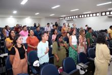 O IV Seminário do Programa de Pós-Graduação em Educação Escolar Indígena (PPGEEI), iniciou na segunda - feira, 23, com a  programação no auditório Paulo Freire, no Centro de Ciências Sociais e Educação (CCSE) da Universidade do Estado do Pará (Uepa) - Foto: Sidney Oliveira/Ascom Uepa.