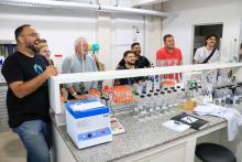 O Laboratório de Qualidade de Água da Amazônia (LabÁgua - Uepa), localizado no Parque Ciência Tecnologia, recebeu a visita da comitiva Swissnex Brazil, integrada por pesquisadores suiços e brasileiros, na tarde da quarta - feira, 23. Foto: Sidney Oliveira/Ascom Uepa