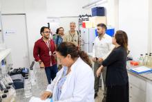 O Laboratório de Qualidade de Água da Amazônia (LabÁgua - Uepa) localizado no Parque Ciência Tecnologia, recebeu a visita da comitiva Swissnex Brazil, integrada por pesquisadores suiços e brasileiros, na tarde da quarta - feira, 23. Foto: Sidney Oliveira/Ascom Uepa