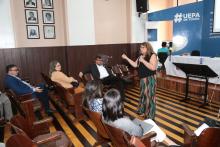 A Uepa Realiza a Reunião do Fórum Municipal de Mudanças Climáticas. Na foto, Marinor Brito. Foto Sidney Oliveira/Ascom Uepa.