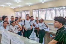Mostra de química e sustentabilidade na escola Brigadeiro Fontenelle. Foto: Divulgação.