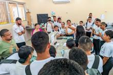 Mostra de química e sustentabilidade na escola Brigadeiro Fontenelle. Foto: Divulgação.