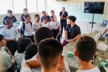 Mostra de química e sustentabilidade na escola Brigadeiro Fontenelle. Foto: Divulgação.