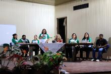 A mesa de abertura contou com a participação de professoras da Uepa, que abordaram a presença feminina nas ciências. Foto: Sidney Oliveira/Ascom Uepa