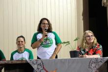 A mesa de abertura contou com a participação de professoras da Uepa, que abordaram a presença feminina nas ciências. Foto: Sidney Oliveira/Ascom Uepa