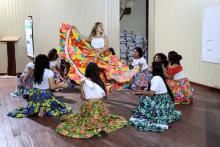 Alunas do projeto Meninas na escola, mulheres na ciência: tecendo caminhos de equidade na Amazônia paraense. Foto: Sidney Oliveira/Ascom Uepa.