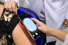 A Universidade do Estado do Pará (Uepa) sediou na manhã desta sexta-feira, 18, o mutirão de atendimento dermatológico com foco em hanseníase, promovido pela Sociedade Brasileira de Dermatologia (SBD) em parceria com a International League of Dermatological Society (ILDS). Foto: Sidney Oliveira/Ascom Uepa