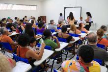 A Universidade do Estado do Pará (Uepa) sediou na manhã desta sexta-feira, 18, o mutirão de atendimento dermatológico com foco em hanseníase, promovido pela Sociedade Brasileira de Dermatologia (SBD) em parceria com a International League of Dermatological Society (ILDS). Foto: Sidney Oliveira/Ascom Uepa