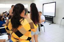 A Universidade do Estado do Pará (Uepa) sediou na manhã desta sexta-feira, 18, o mutirão de atendimento dermatológico com foco em hanseníase, promovido pela Sociedade Brasileira de Dermatologia (SBD) em parceria com a International League of Dermatological Society (ILDS). Foto: Sidney Oliveira/Ascom Uepa