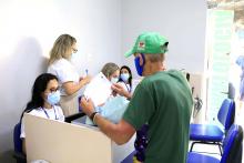 A Universidade do Estado do Pará (Uepa) sediou na manhã desta sexta-feira, 18, o mutirão de atendimento dermatológico com foco em hanseníase, promovido pela Sociedade Brasileira de Dermatologia (SBD) em parceria com a International League of Dermatological Society (ILDS). Foto: Sidney Oliveira/Ascom Uepa