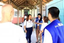 A Universidade do Estado do Pará (Uepa) sediou na manhã desta sexta-feira, 18, o mutirão de atendimento dermatológico com foco em hanseníase, promovido pela Sociedade Brasileira de Dermatologia (SBD) em parceria com a International League of Dermatological Society (ILDS). Na foto, a vice-reitora Ilma Pastana. Foto: Sidney Oliveira/Ascom Uepa