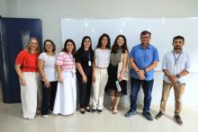 Na manhã desta sexta - feira, 13, foi inaugurada a pintura do muro do campus XXll, em Ananindeua. O reitor Clay Chagas esteve presente para fazer a visita à arte no muro junto aos servidores e alunos do campus, além de visitar também o laboratório multidisciplinar. Foto: Sidney Oliveira/Ascom Uepa.