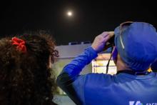 Mais de 180 pessoas compareceram na Usina da Paz do Benguí, nesta quinta-feira, 14, para a observação do céu noturno proporcionada pelo Centro de Ciências e Planetário do Pará.