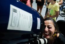 Mais de 180 pessoas compareceram na Usina da Paz do Benguí, nesta quinta-feira, 14, para a observação do céu noturno proporcionada pelo Centro de Ciências e Planetário do Pará.