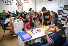 Planetário promove minicurso e oficinas de férias. Na foto, Origami. Foto: Sidney Oliveira / Ascom Uepa