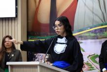 Na noite de quarta-feira, 18, a Universidade do Estado do Pará (Uepa) realizou a outorga de grau das primeiras turmas de graduação em Parauapebas, no sudeste do Pará. Ao todo, 37 alunos receberam seu diploma nas áreas de Licenciatura em Matemática, Bacharelado em Engenharia de Software e Licenciatura em Ciências Biológicas. Foto: Sidney Oliveira/Ascom Uepa.