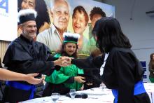 Na noite de quarta-feira, 18, a Universidade do Estado do Pará (Uepa) realizou a outorga de grau das primeiras turmas de graduação em Parauapebas, no sudeste do Pará. Ao todo, 37 alunos receberam seu diploma nas áreas de Licenciatura em Matemática, Bacharelado em Engenharia de Software e Licenciatura em Ciências Biológicas. Foto: Sidney Oliveira/Ascom Uepa.