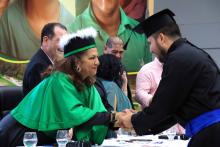 Na noite de quarta-feira, 18, a Universidade do Estado do Pará (Uepa) realizou a outorga de grau das primeiras turmas de graduação em Parauapebas, no sudeste do Pará. Ao todo, 37 alunos receberam seu diploma nas áreas de Licenciatura em Matemática, Bacharelado em Engenharia de Software e Licenciatura em Ciências Biológicas. Foto: Sidney Oliveira/Ascom Uepa.