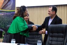 Na noite de quarta-feira, 18, a Universidade do Estado do Pará (Uepa) realizou a outorga de grau das primeiras turmas de graduação em Parauapebas, no sudeste do Pará. Ao todo, 37 alunos receberam seu diploma nas áreas de Licenciatura em Matemática, Bacharelado em Engenharia de Software e Licenciatura em Ciências Biológicas. Foto: Sidney Oliveira/Ascom Uepa.