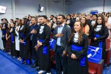 Na noite de quarta-feira, 18, a Universidade do Estado do Pará (Uepa) realizou a outorga de grau das primeiras turmas de graduação em Parauapebas, no sudeste do Pará. Ao todo, 37 alunos receberam seu diploma nas áreas de Licenciatura em Matemática, Bacharelado em Engenharia de Software e Licenciatura em Ciências Biológicas. Foto: Sidney Oliveira/Ascom Uepa.