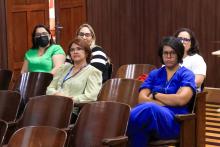  Dezenas de servidores participaram do evento de forma presencial e online. Foto: Sidney Oliveira/Ascom Uepa.