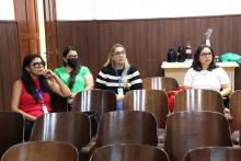  Dezenas de servidores participaram do evento de forma presencial e online. Foto: Sidney Oliveira/Ascom Uepa.