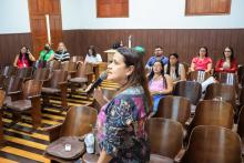  Dezenas de servidores participaram do evento de forma presencial e online. Foto: Sidney Oliveira/Ascom Uepa.